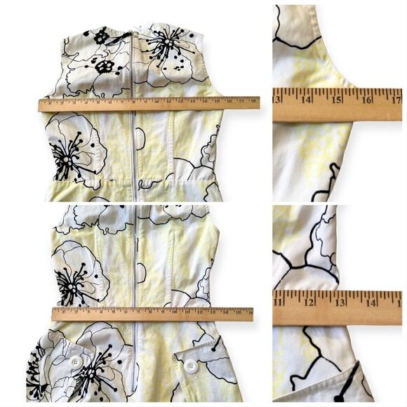 Marni Citrus Floral Sleeveless Dress, Size 36 Italian, Yellow/white, Cotton/Line - Picture 14 of 15